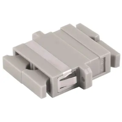 FO connector, SC socket to SC socket, OM1/OM2, multimode, ceramic, beige, BS07-60064 - 1