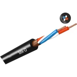 Microphone line, 2-wire, 0.22 mm², shielded, PVC, blue, 540202207