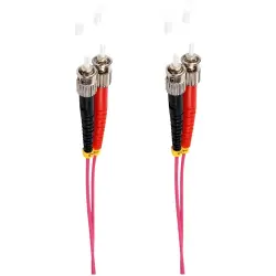 FO duplex patch cable, ST to ST, 10 m, OM4, multimode 50/125 µm, BS77905/4