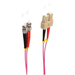 FO duplex patch cable, SC to ST, 2 m, OM4, multimode 50/125 µm, BS77909/4
