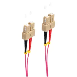 FO duplex patch cable, SC to SC, 1 m, OM4, multimode 50/125 µm, BS77915/4