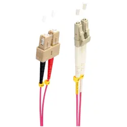 FO duplex patch cable, LC to SC, 20 m, OM4, multimode 50/125 µm, BS77942/4