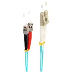 FO duplex patch cable, LC to ST, 3 m, OM3, multimode 50/125 µm, BS77943/3