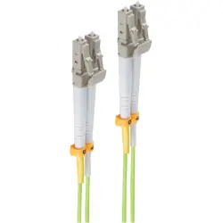 FO duplex patch cable, LC to LC, 3 m, OM5, multimode 50/125 µm, BS07-500415