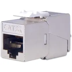 Keystone socket, RJ45, 8 pole, 8P8C, Cat 6A, LSA, panel mounting, DN-93617-24, package with 24 pieces