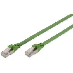 Patch cable, RJ45 plug, straight to RJ45 plug, straight, Cat 6A, S/FTP, LSZH, 2 m, green, DK-1644-A-PUR-020