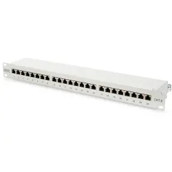 Patch panel, LSA, (W x H x D) 482 x 44 x 109 mm, gray, DN-91624S