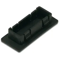 Dummy plug, for SC Duplex, (W x H x D) 11 x 10 x 35 mm, black, AL-BP-SCD