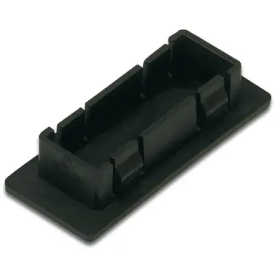 Dummy plug, for SC Duplex, (W x H x D) 11 x 10 x 35 mm, black, AL-BP-SCD - 1