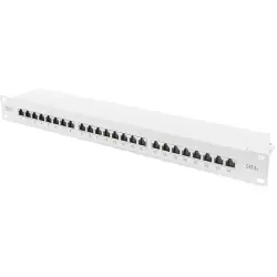 Patch panel, LSA, (W x H x D) 482.6 x 44 x 109 mm, black, DN-91624S-EA
