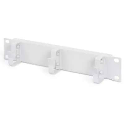 Cable routing panel, 1 U, 3x cable rings, (W x H x D) 254 x 45 x 5 mm, light gray, DN-10 ORG-1U - 1