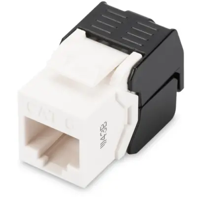 Keystone socket, RJ45, 8 pole, 8P8C, Cat 6, LSA, panel mounting, DN-93603 - 1
