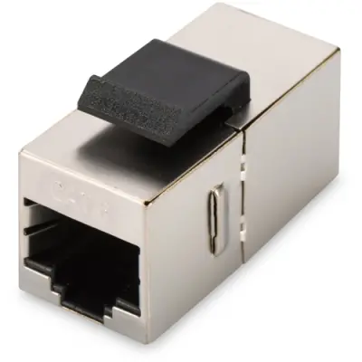 Modular adapter, RJ45 socket to RJ45 socket, straight, Cat 6, DN-93613-1 - 1