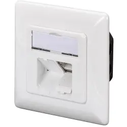 Junction box, Cat 6, white, flush mounting, for RJ45 connector, DN-9005-N