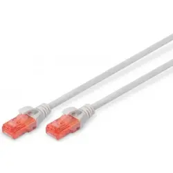Patch cable, RJ45 plug, straight to RJ45 plug, straight, Cat 6, U/UTP, LSZH, 30 m, gray, DK-1617-300