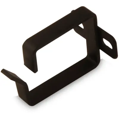 Cable guide bracket, 1 U, (W x H x D) 60 x 45 x 44 mm, black, DN-19 ORG-1-SW - 1