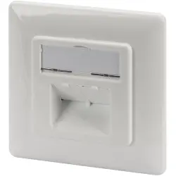 Junction box, Cat 6A, white, surface mounting, for RJ45 connector, DN-9007-S-1