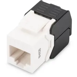Keystone socket, RJ45, 8 pole, 8P8C, Cat 5e, LSA, panel mounting, DN-93502