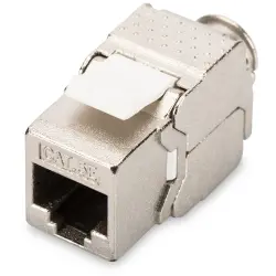 Keystone socket, RJ45, 8 pole, 8P8C, Cat 5e, LSA, panel mounting, DN-93512