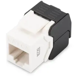 Keystone socket, RJ45, 8 pole, 8P8C, Cat 6A, LSA, panel mounting, DN-93606