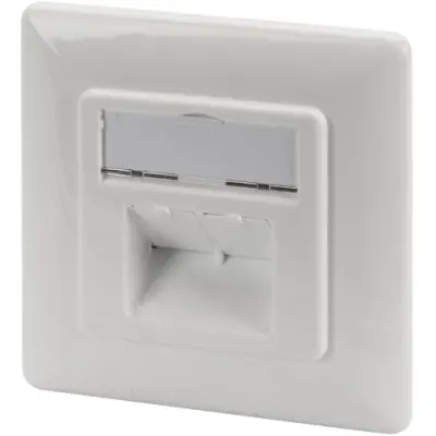Junction box, Cat 6A, white, flush mounting, for RJ45 connector, DN-9007-1 - 1