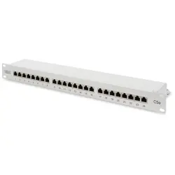Patch panel, LSA, (W x H x D) 482 x 44 x 109 mm, gray, DN-91524S