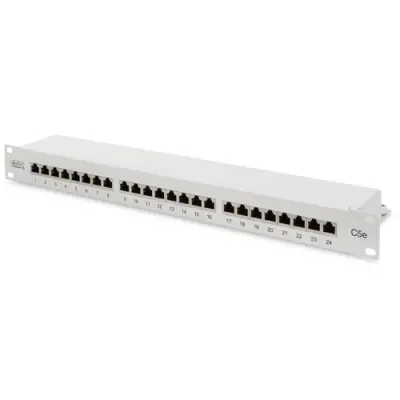 Patch panel, LSA, (W x H x D) 482 x 44 x 109 mm, gray, DN-91524S - 1