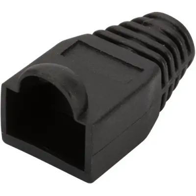 Cable grommet, cable Ø 5.6 mm, with detent lever protection, L 26.5 mm, black, A-MOT 8/8 - 1