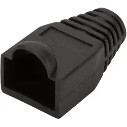 Cable grommet, cable Ø 5.6 mm, with detent lever protection, L 26.5 mm, black, A-MOT 8/8