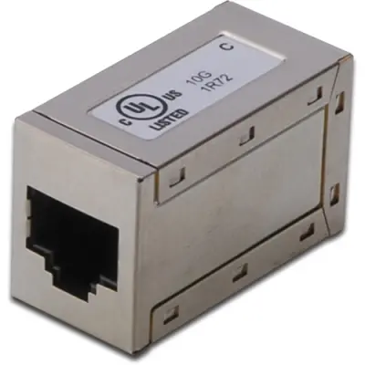 Modular adapter, RJ45 socket to RJ45 socket, straight, Cat 6, AT-AG 8/8 C6S - 1