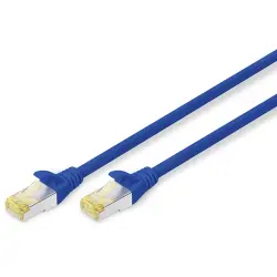 Patch cable, RJ45 plug, straight to RJ45 plug, straight, Cat 6A, S/FTP, LSZH, 10 m, blue, DK-1644-A-100/B