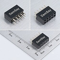 FH-00020 2x5 10 Pin 2.54mm Through Hole Dişi Header Soket - 3