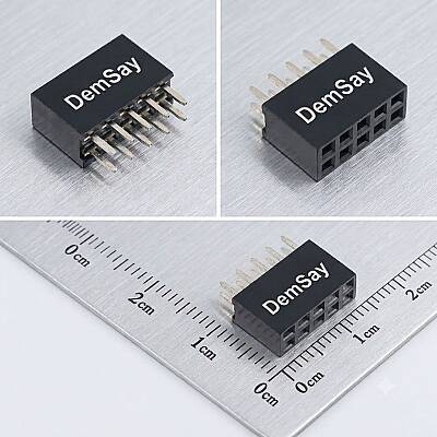 FH-00020 2x5 10 Pin 2.54mm Through Hole Dişi Header Soket - 3