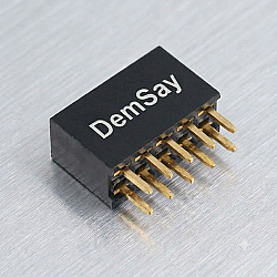 FH-00020 2x5 10 Pin 2.54mm Through Hole Dişi Header Soket - Liansheng