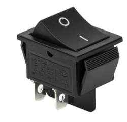 KCD2-201 ON OFF Single Pole BLACK - 
