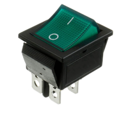 KCD2-201 ON OFF Single Pole GREEN - 