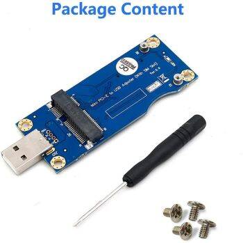 Mini PCIE to USB Converter Mini PCI-E to USB Adaptera with SIM card Slot for WWAN/LTE Module 3G/4G - 3