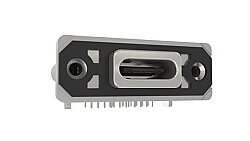 MUSBRM1C1M0 USB Type-C IP67 Panel Tipi Dişi Konnektör 24 Pin PCB Montaj - Amphenol ICC (Commercial Products)