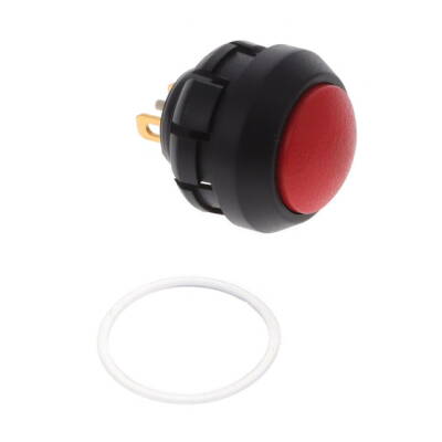 PUSH BUTTON 12V RED - 1