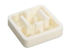 Square Cap for 12*12*7.3mm WHITE - 